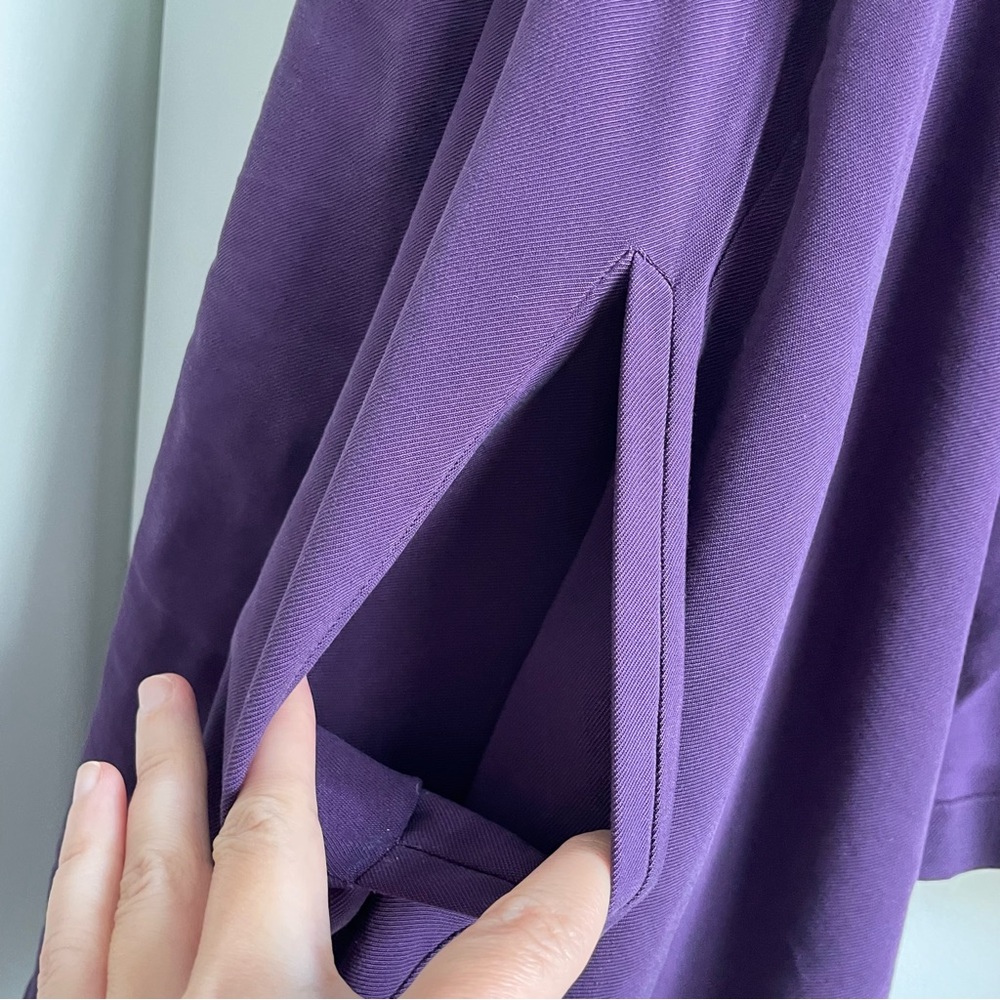 Torrid Twill Drape Jacket in Purple Indigo Size 4 - Picture 7 of 11